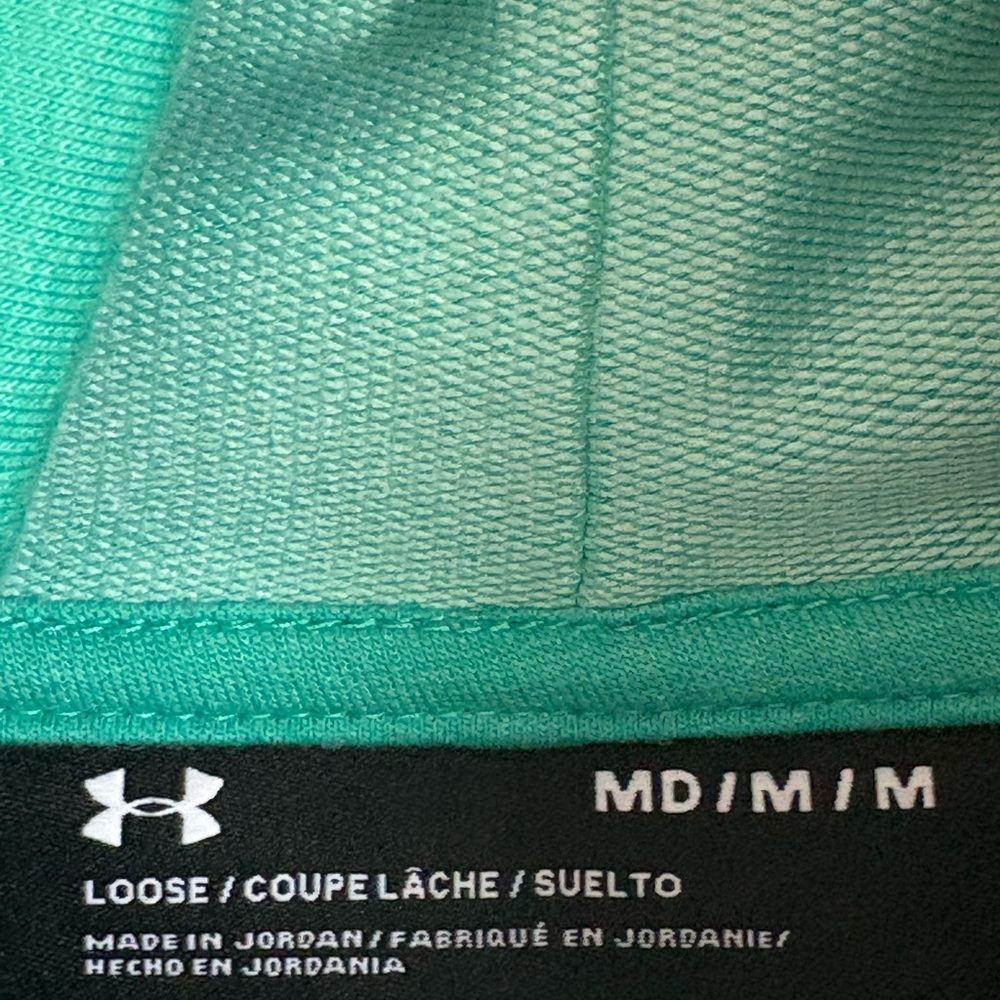 NWT Under Armour Women’s Cowl Neck Pullover Sweatshirt Green Size M - Picture 7 of 8